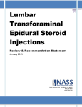 Lumbar Transforaminal Epidural Steroid Injections