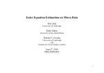 Euler Equation Estimation on Micro Data