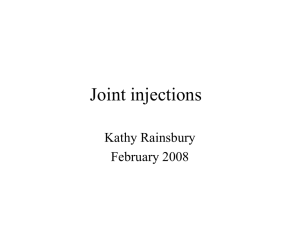 Joint injections