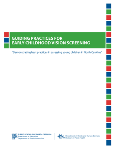 Guiding Practices in Early Childhood Vision Screening