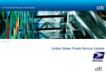 United States Postal Service Update