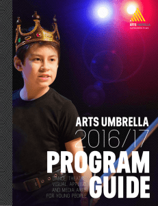 DANCE, THEATRE, VISUAL, APPLIED, AND MEDIA ARTS FOR