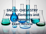 Chemistry Exam Review