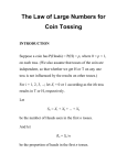 The Law of Large Numbers for Coin Tossing