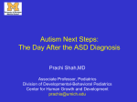 Autism Next Steps: The Day after the ASD Diagnosis