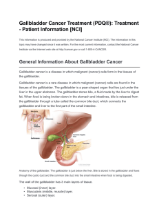 Gallbladder Cancer Treatment