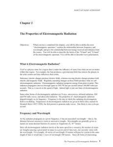 Chapter 2 The Properties of Electromagnetic Radiation