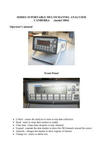 SERIES 10 PORTABLE MULTICHANNEL ANALYZER CANBERRA