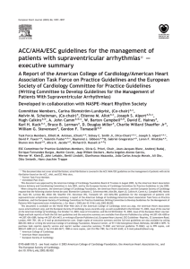 ACC/AHA/ESC guidelines for the management of patients with