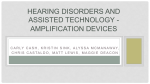 Hearing Disorders and Assisted Technology