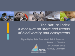 The Norwegian Nature Index - Science for the Environment 2015