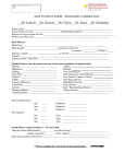 NEW PATIENT FORM – PEDIATRIC CARDIOLOGY __Dr. Carroll _