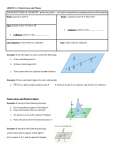 LESSON 1-1: Points Lines and Planes UNDEFINED TERMS OF