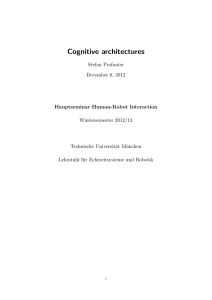 Cognitive architectures