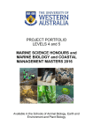 PROJECT PORTFOLIO LEVELS 4 and 5 MARINE SCIENCE