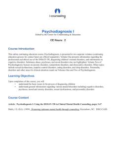 Psychodiagnosis I - i