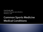 Common Sports Medicine Medical Conditions