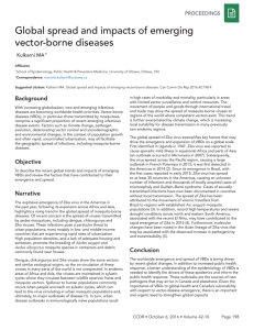 Global spread and impacts of emerging vector