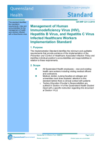 Management of Human Immunodeficiency Virus (HIV), Hepatitis B