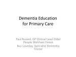 UCLP Dementia Training January 2013