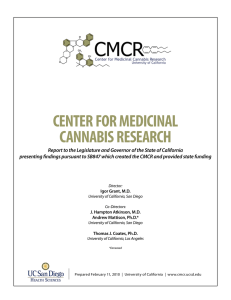 Center for Medicinal Cannabis Research