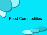 Food Commodities - Food and Nutrition @ JVS