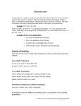 prepositions - American University