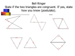 4.3 Using Congruent Triangles