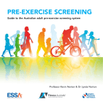 pre-exercise screening