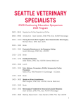 2009 CE Proceeding Notes - Seattle Veterinary Specialists