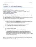 Thermochemistry - Moorpark College