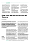 Gene trees and species trees are not the same