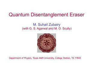 Quantum Disentanglement Eraser
