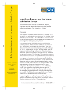 Infectious diseases and the future: policies for Europe