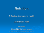 Nutrition - Linda Diane Feldt