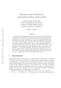 Bayesian model selection for exponential random graph models