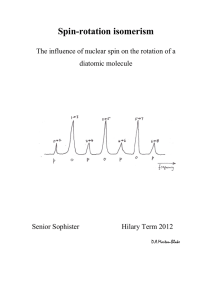 The rotation of a homonuclear linear molecule