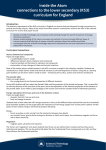 Inside the Atom connections to the lower secondary (KS3