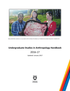 Undergraduate Studies in Anthropology Handbook