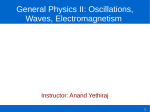 General Physics II: Oscillations, Waves, Electromagnetism