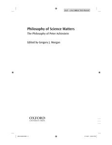 Philosophy of Science Matters - The Shifting Balance of Factors