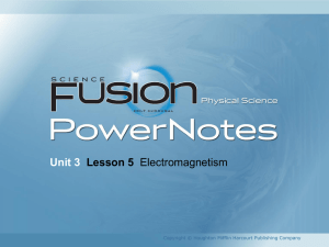 Unit 3 Lesson 5 Electromagnetism