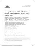 A Lymph Node Ratio of 10% Is Predictive of Survival in Stage III