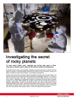 Investigating the secret of rocky planets