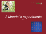 Genetics: Mendel and Beyond