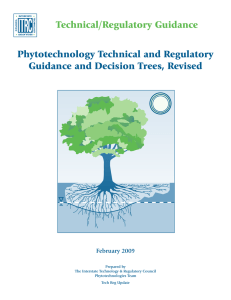 2009. Phytotechnology Technical and Regulatory Guidance and