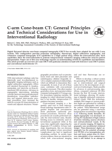 C-arm Cone-beam CT - Society Of Interventional Radiology