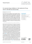 Src tyrosine kinase inhibitors in the treatment of lung cancer
