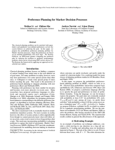 Preference Planning for Markov Decision Processes