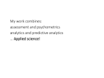 assessment and psychometrics analytics and